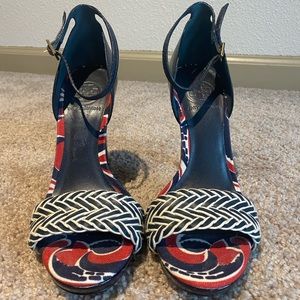 NEVER WORN Tory Burch Carlissa Braided Heels